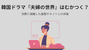 韓国ドラマ『夫婦の世界』はむかつく？実際に見た筆者の感想
