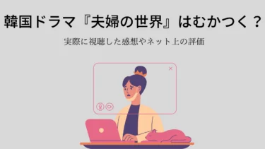 韓国ドラマ『夫婦の世界』はむかつく?実際に見た筆者の感想